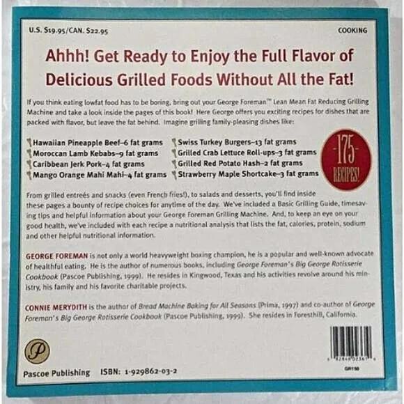 George Foreman Lean Mean Grilling Machine Cookbook - Picture 5 of 5